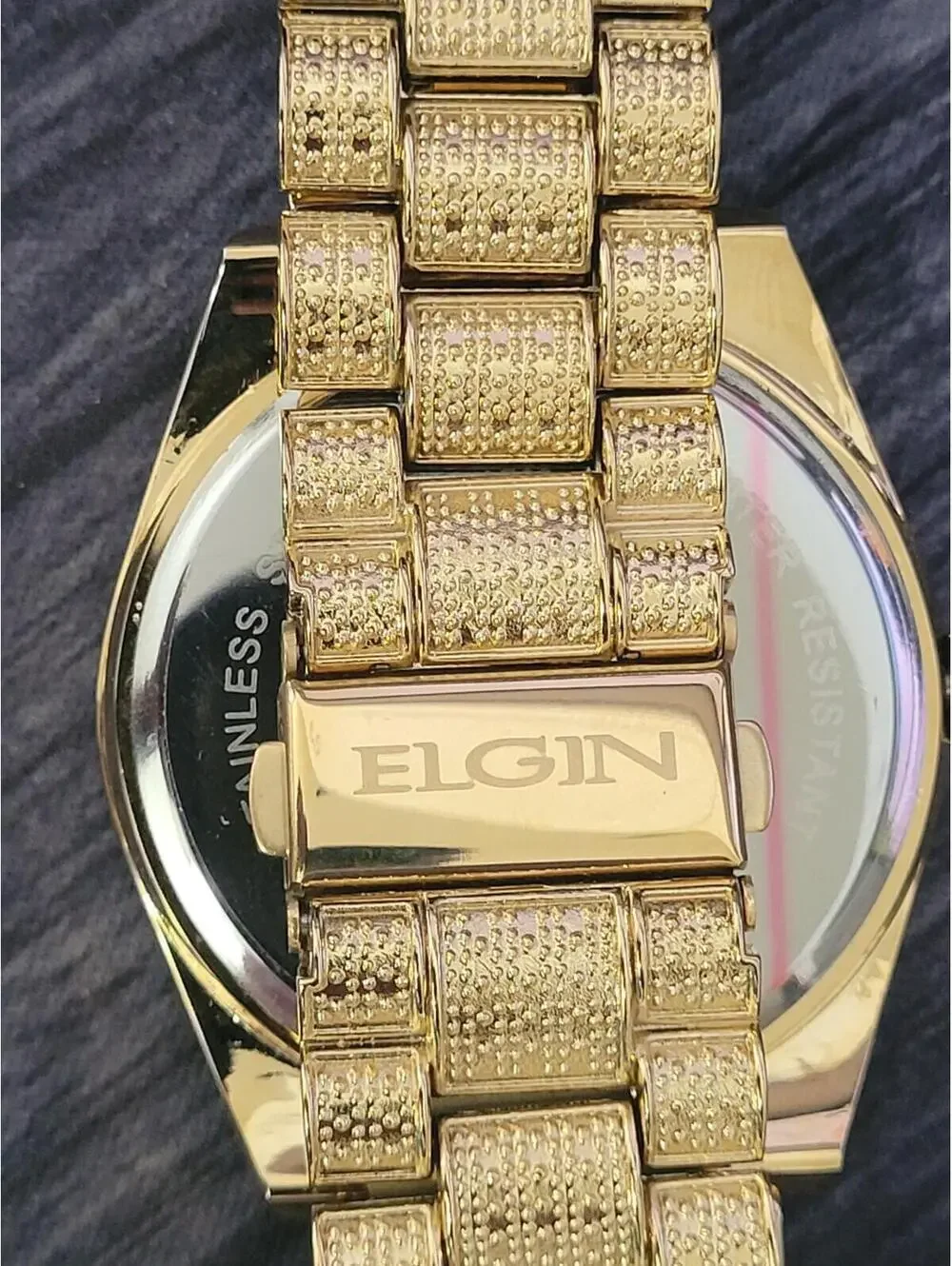 Elgin Diamond Nugget‎ Mens Fluted Watch Authorized Dealer